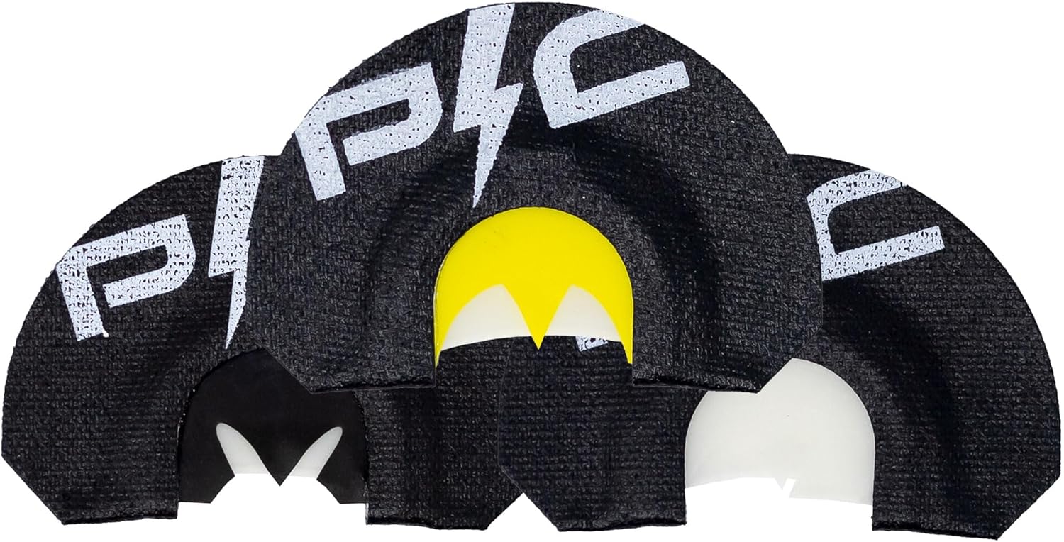 Power Calls Short Circuit Combo Pk | Cluck/Purr Yelper Cutter | Realistic Turkey Diaphragm Calls for Hunting | Wide Range of Tom & Hen Sounds | Available in Mini for Small Pallets & Beginners