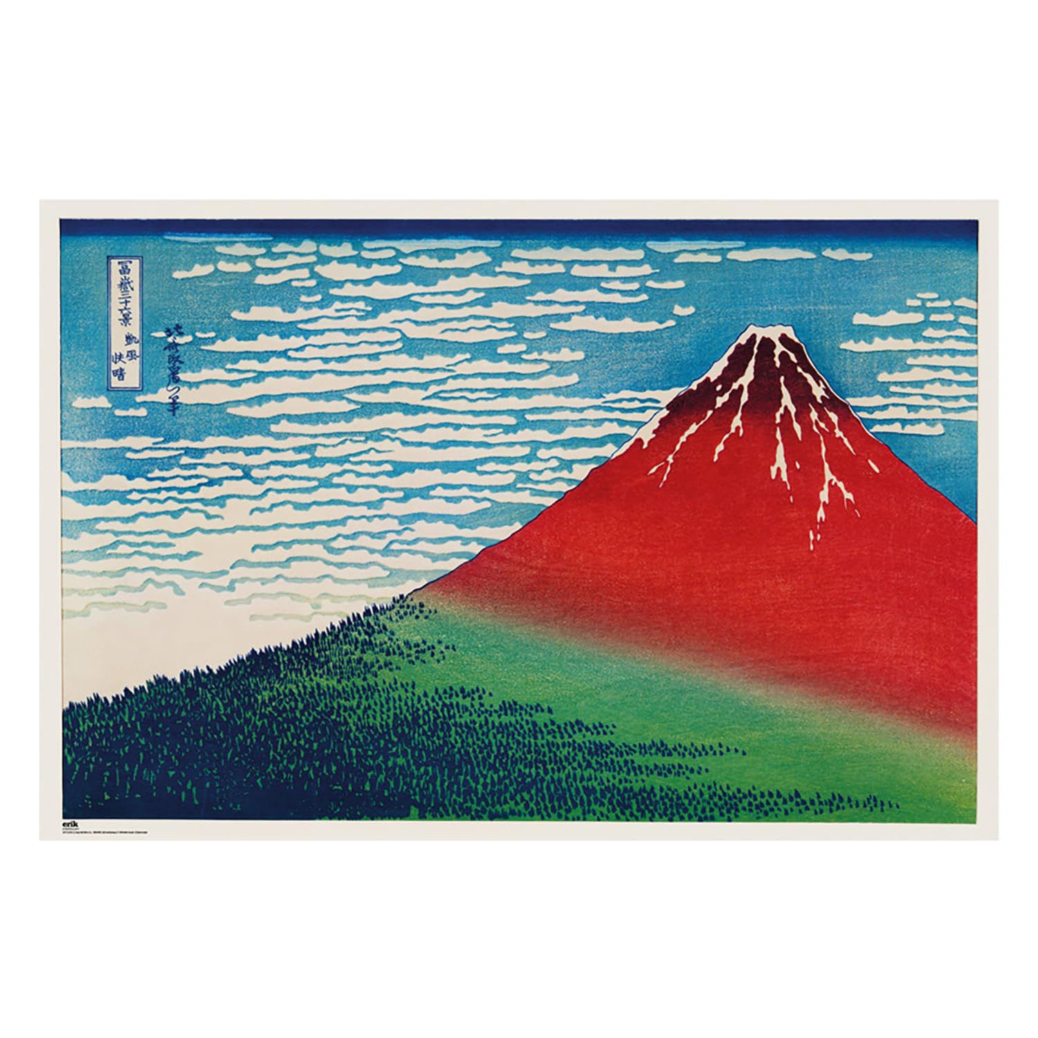 Grupo Erik Poster Katsushika Hokusai´s Fine Wind, Clear Morning - 36 x 24 inches / 91.5 x 61 cm - Shipped Rolled Up - Cool Posters, Art Poster, Wall Posters & Prints