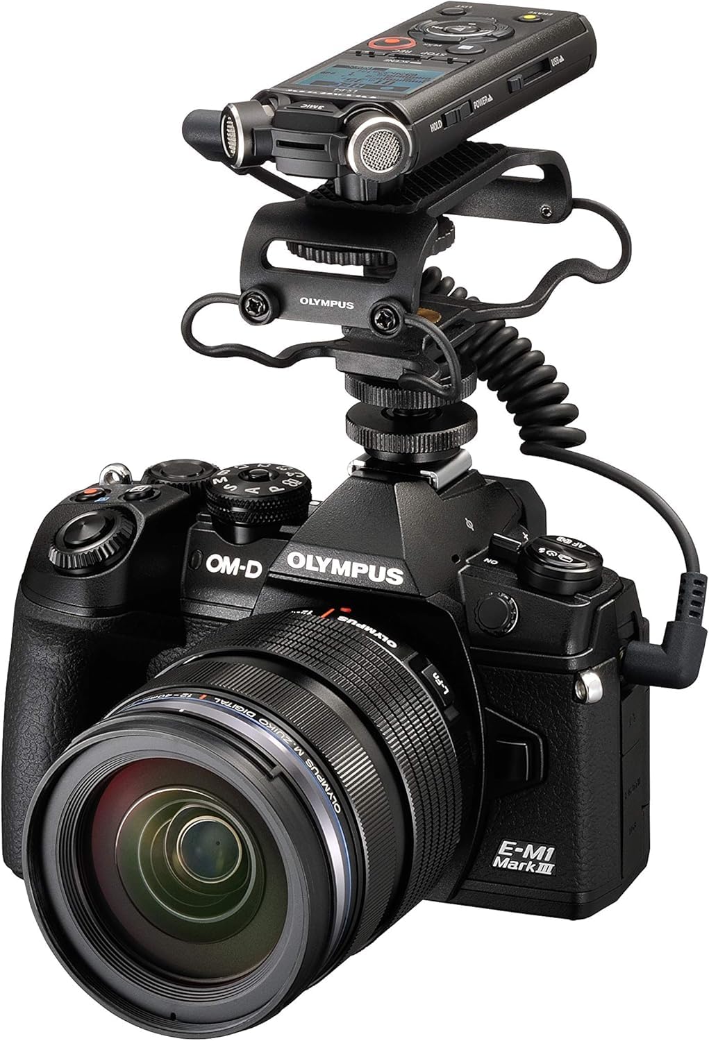 Olympus SM2 - Mikrofon- und Audiorekorder-Blitzschuhadapter