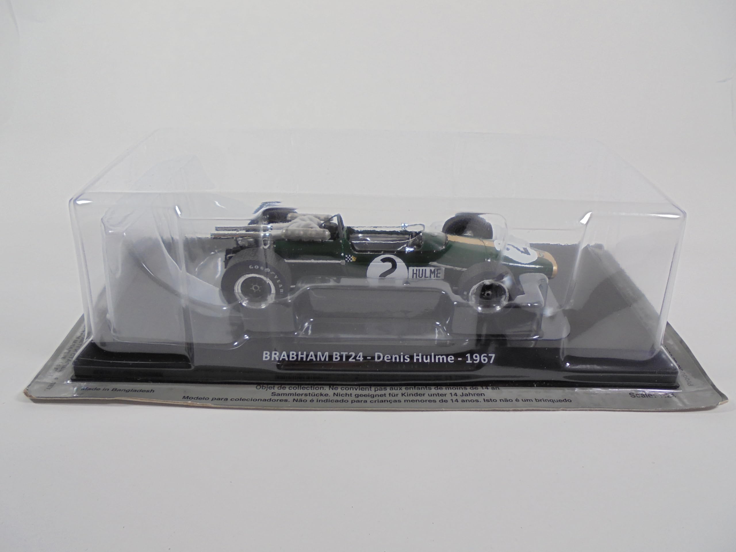 OPO 10 Formula 1 Compatibile con BRABHAM BT24 Denis Hulme 1967-1/24 Modello Auto OR089