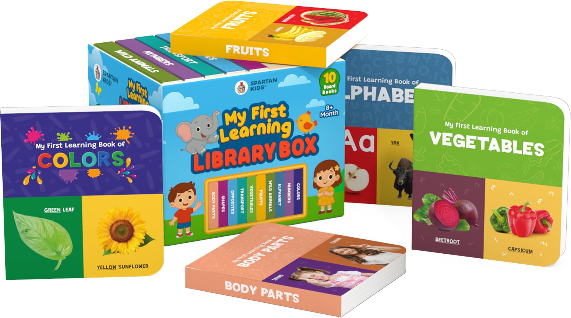 My First Library Box Set of 10 Board Books for Toddlers
