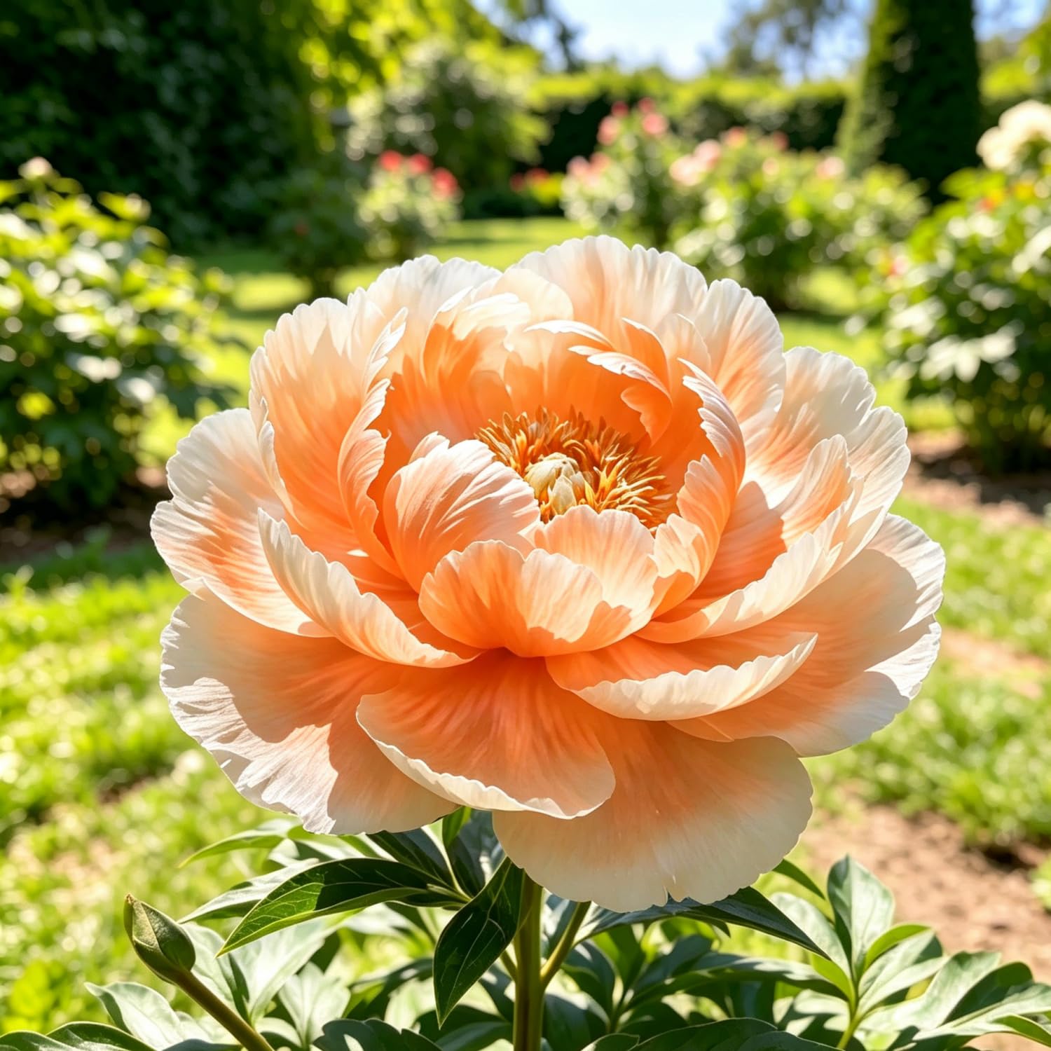 Peony : Vibrant and Colorful Flowers, Long-Lasting Bloom, Drought-Tolerant, top Choice for patios and Balconies Hardy Perennial, Excellent Display-50pcs-D — image 1
