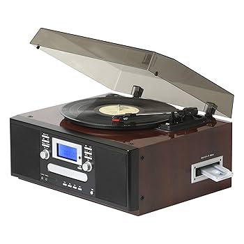 音楽関連部屋　レコード・CD・カセットテープ・本etc 多機能 レコードプレーヤー MA-90 ( リモコン付き レコード CD