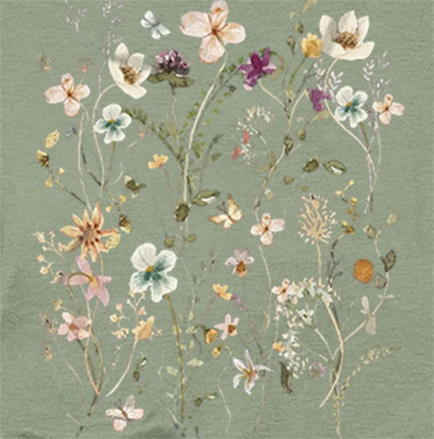 Women's T-Shirt Retro Flower Pattern Shirt Bohemian Short Sleeve T-Shirt Dandelion Wildflower Shirt Summer Casual Top - Image 4