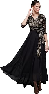 Miss Chase Women's Round Neck Cap Sleeves Lace Knee -Long Skater Dress Price In India