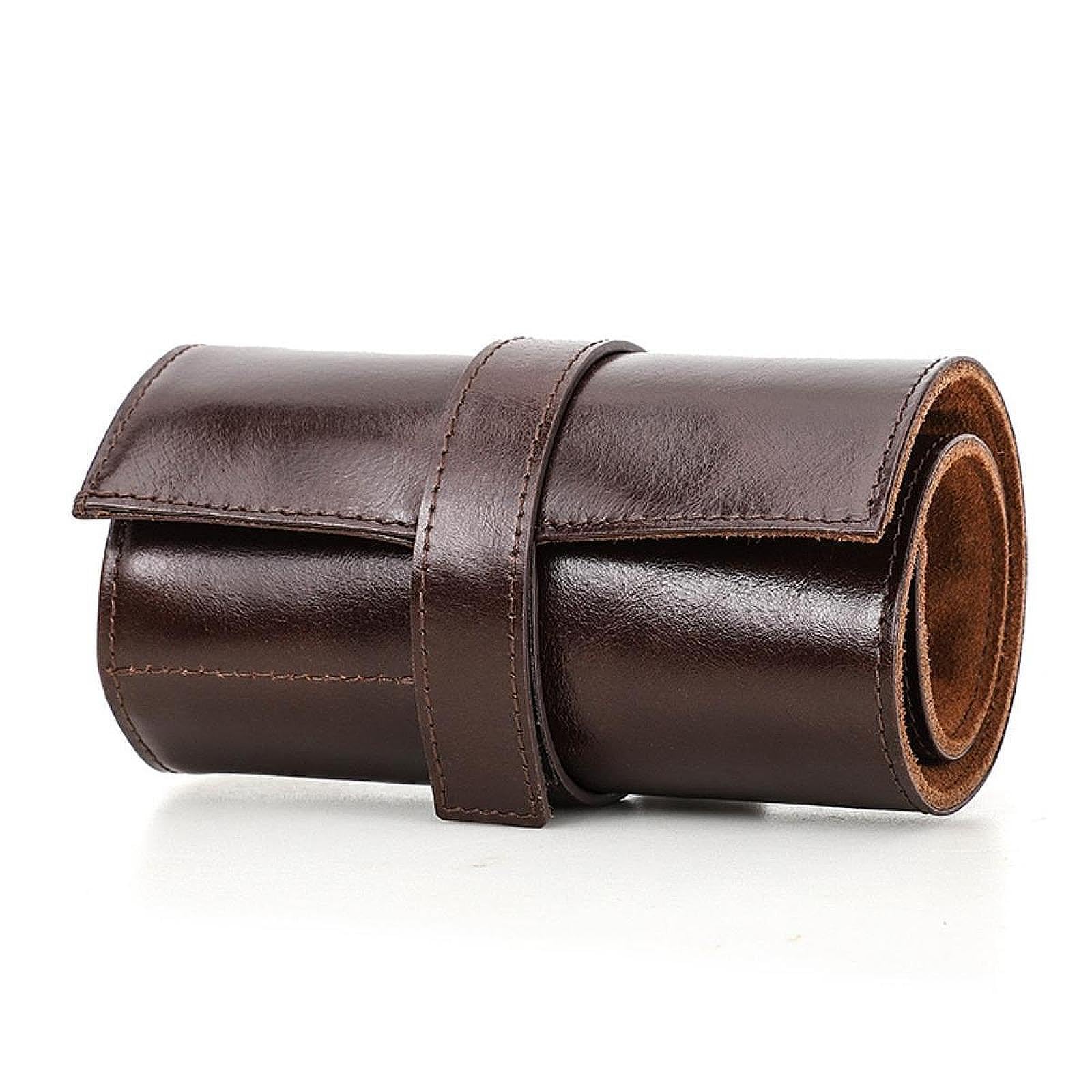 Astuccio Per Orologi 6 Slot In Pelle Cerata