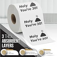 Vista 6 de Papel higiénico para decoración de cumpleaños número 30 para hombres y mujeres, diseño divertido, gran risa divertida, ecológico, ultra suave