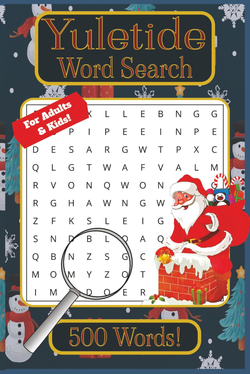 Christmas Yuletide Word Search Book.: Festive word searches for all ages! Over 50 Christmas, Winter, and Yuletide puzzles in a fun 6x9 book—110 pages of holiday cheer!