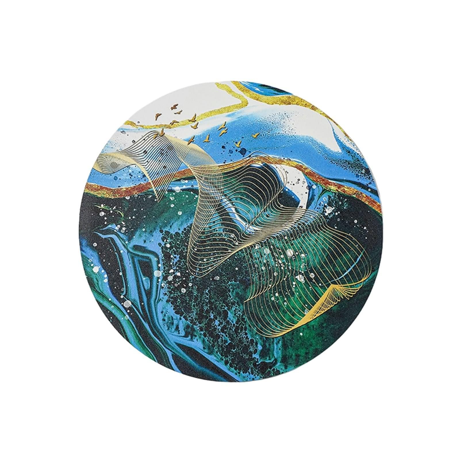 Lot de 6 Dessous de Table Grand 35cm, Set de Table Thème Zen avec Motif PVC Multicolore