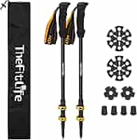 在庫セール】TheFitLife トレッキングポール カーボン 登山