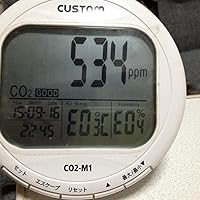 Amazon.co.jp: カスタム (CUSTOM) CO2モニター 気温/湿度/日付