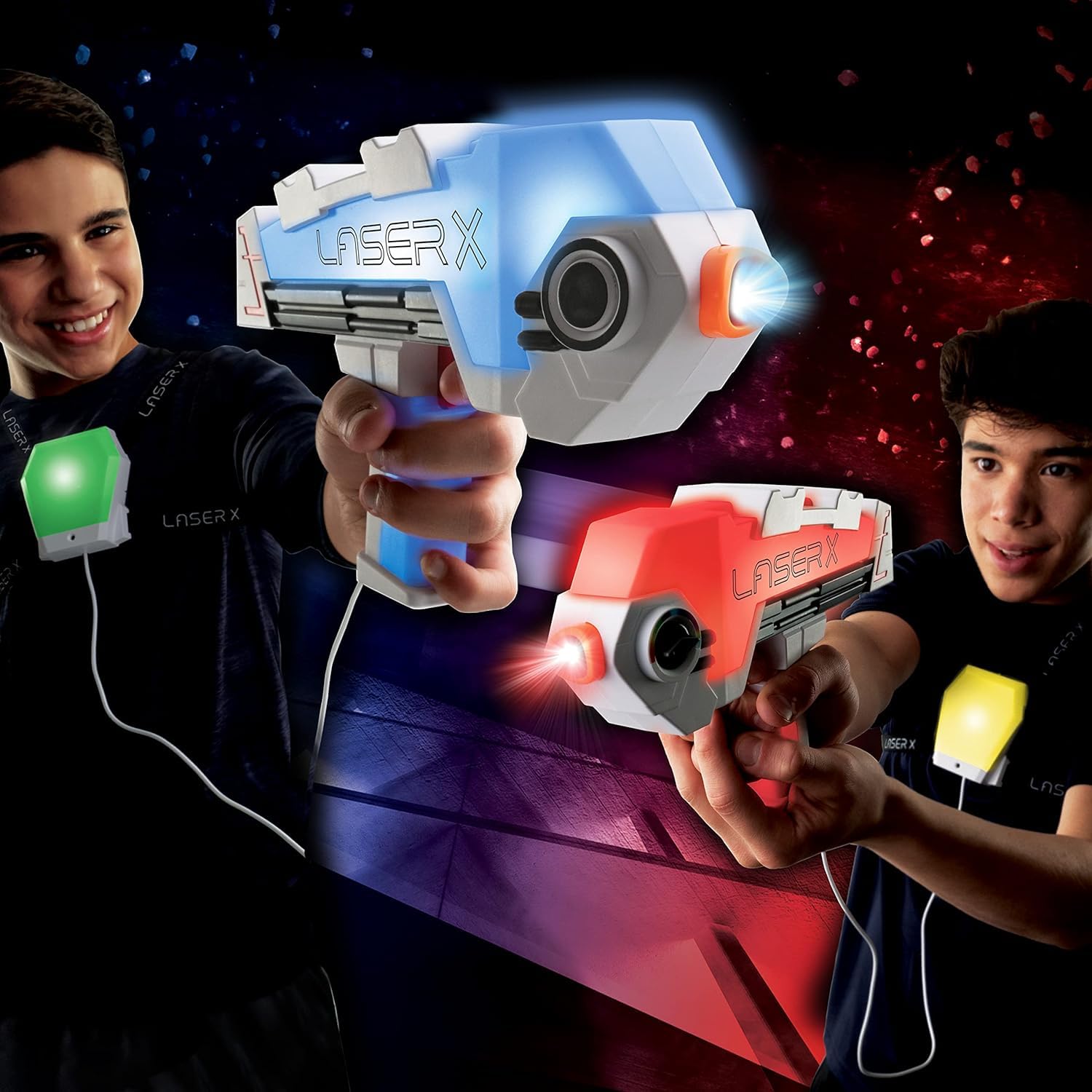 Giochi Preziosi Laser X Revolution Blaster 2 Blastery 2 Odbiorniki Trener Głosowy 90m Dla Dzieci od 6 Lat LAE12000