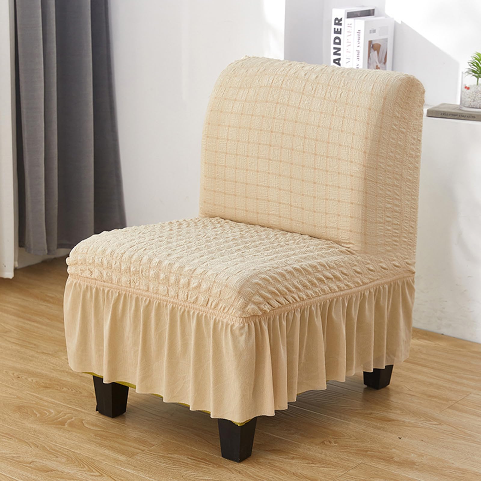 Amazon.com: Armless Chair Slipcovers Seersucker Accent Chair