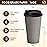 YEEHAW 16 oz Coffee Cups with Lids 100 Pack, Grey Disposable Paper Coffee Cups with Lids, To Go Cup with Lid