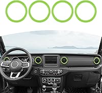 Vista 18 de RT-TCZ para Cubiertas de Rejillas de Aire del Tablero del Jeep Wrangler JL, Adhesivos de Adorno Blanco para Jeep Wrangler JL JLU Gladiator JT