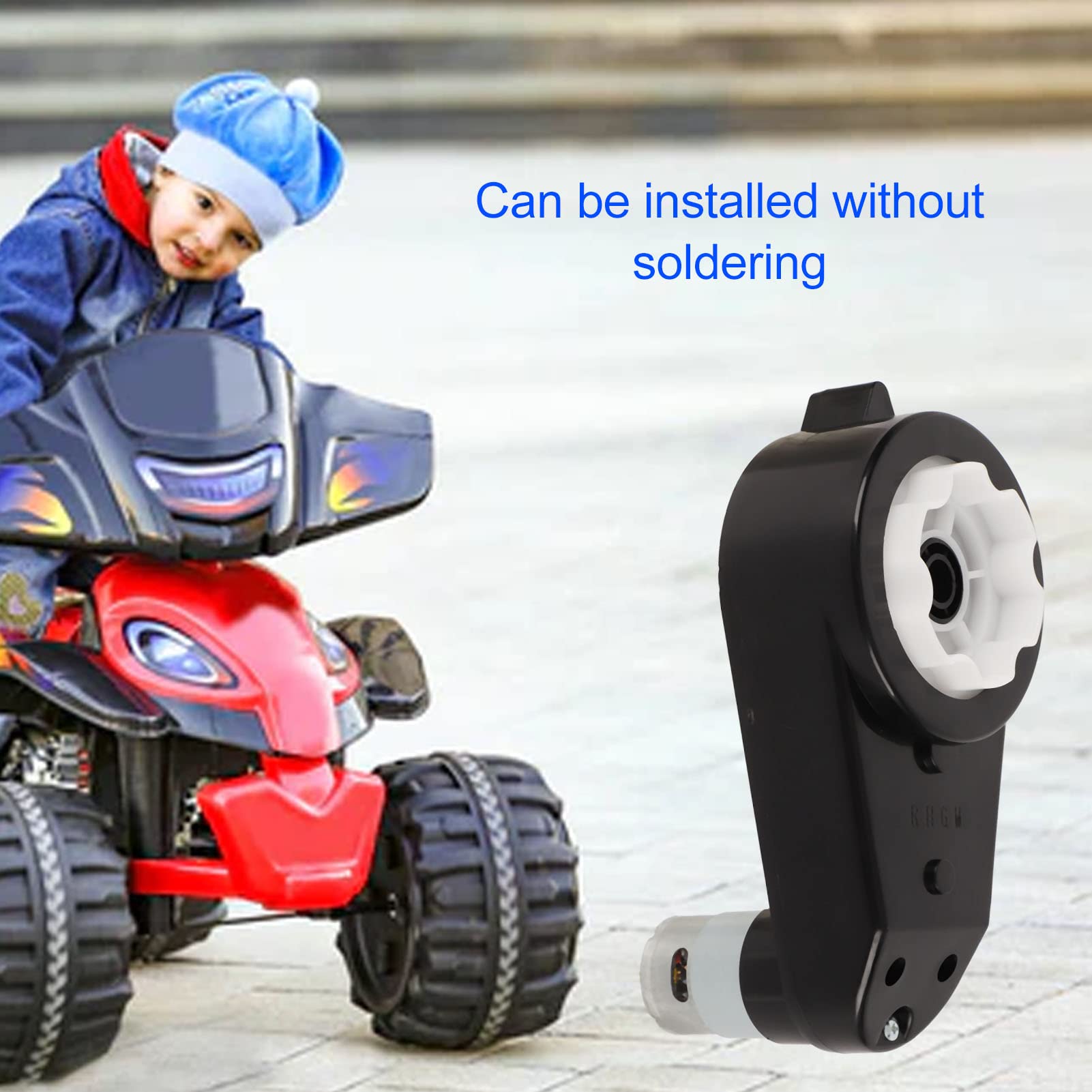Scatola Ingranaggi Motore 12V 550 - 12000 RPM Per Veicoli Elettrici Bambini - Ricambio Passeggini E Macchinine - Foto 12