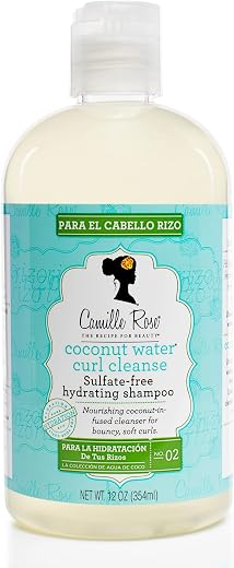 Camille Rose Coconut Water Curl Cleanse, Sulfate-Free Shampoo