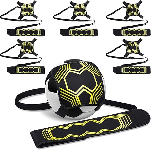 6 piezas de entrenamiento de pelota de fútbol con cinturón de cintura ajustable fútbol voleibol rugby equipo de entrenamiento de fútbol ayuda para