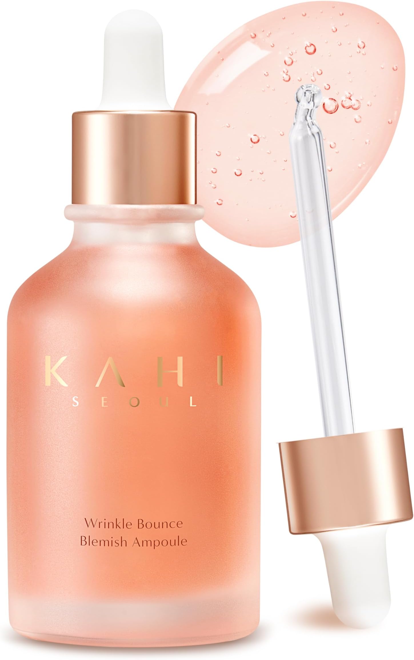 KAHI Wrinkle Bounce Blemish Ampoule | Collagen Serum for Face Dark Spot Corrector Daily Face Serum Face Moisturizer Face Serum for Glowing Skin Korean Ampoule Facial Oil Face Care 1.69 fl oz