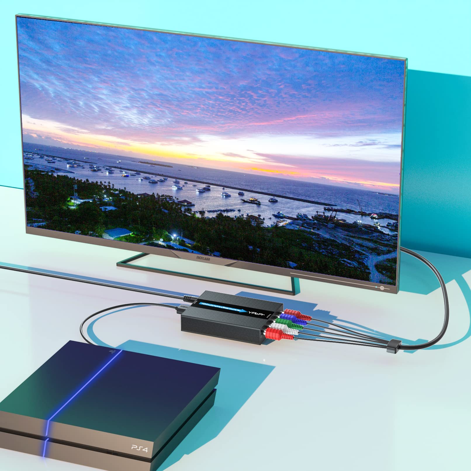 Video Convertiori HD 1080P HDMI A AV/RCA CVBS Mini HDMI2AV Convertitore Video per Home Theater