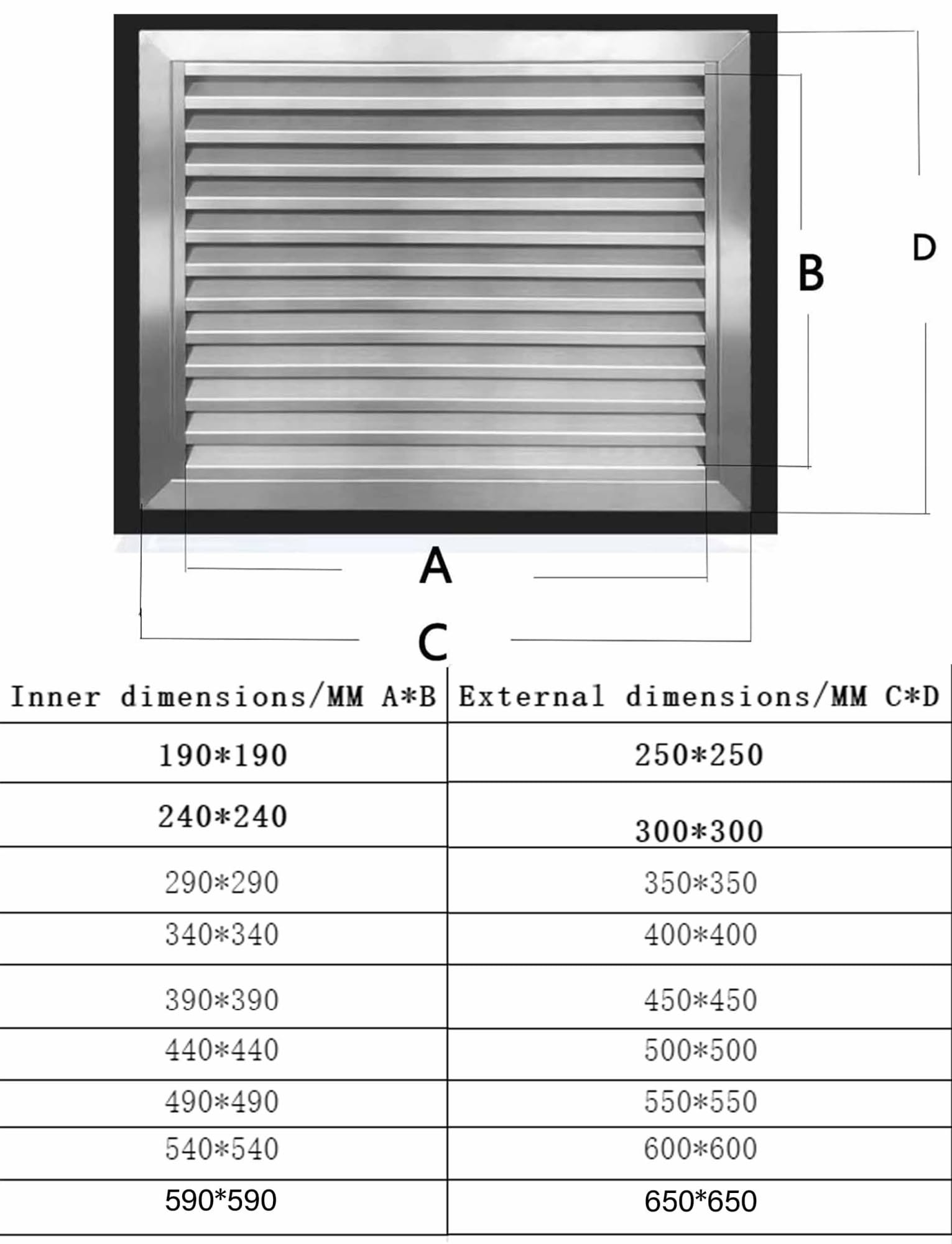 Generico Griglia di Ventilazione Moderna e Regolabile per Installazione a Parete/soffitto, Design Elegante, Compatibile con bocchette Standard, Ideale per casa e Ufficio.