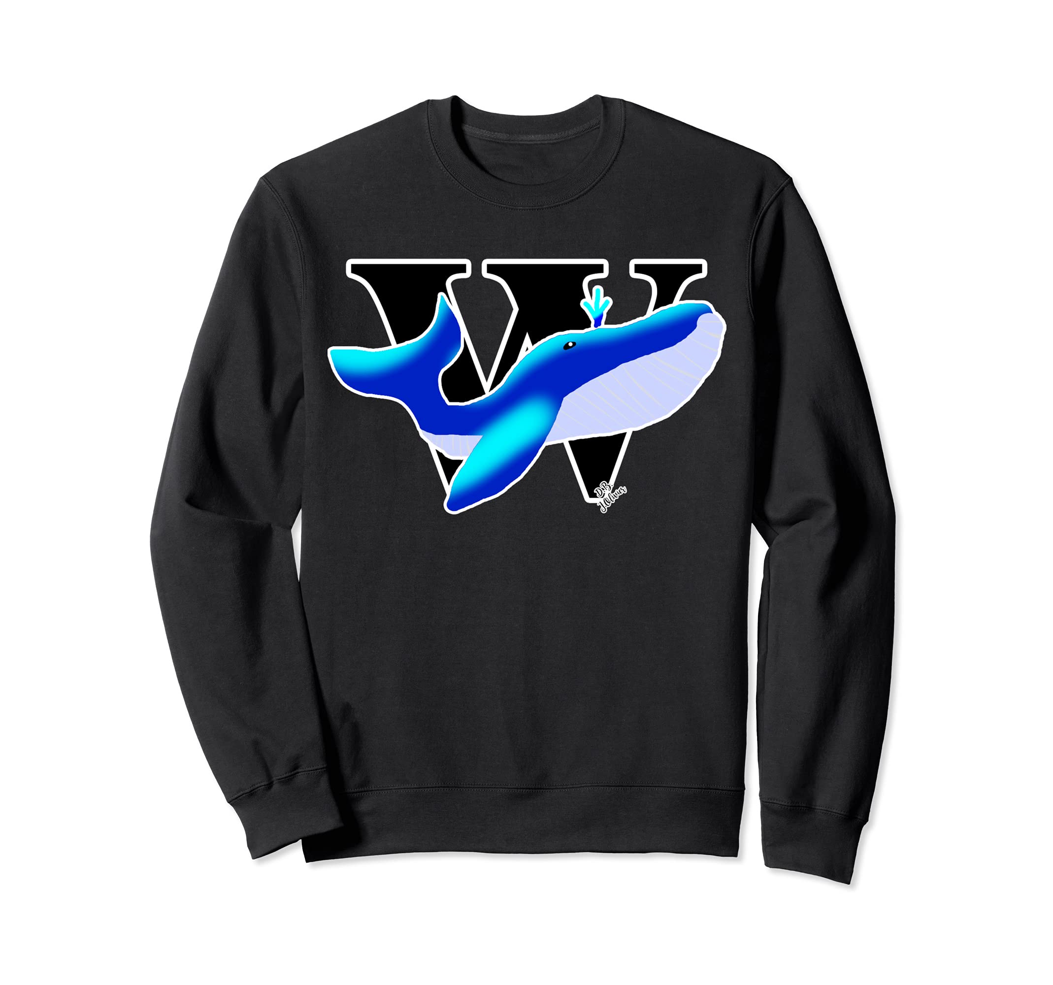 whale Outfit Ocean animal cute ABC whale Sweatshirt