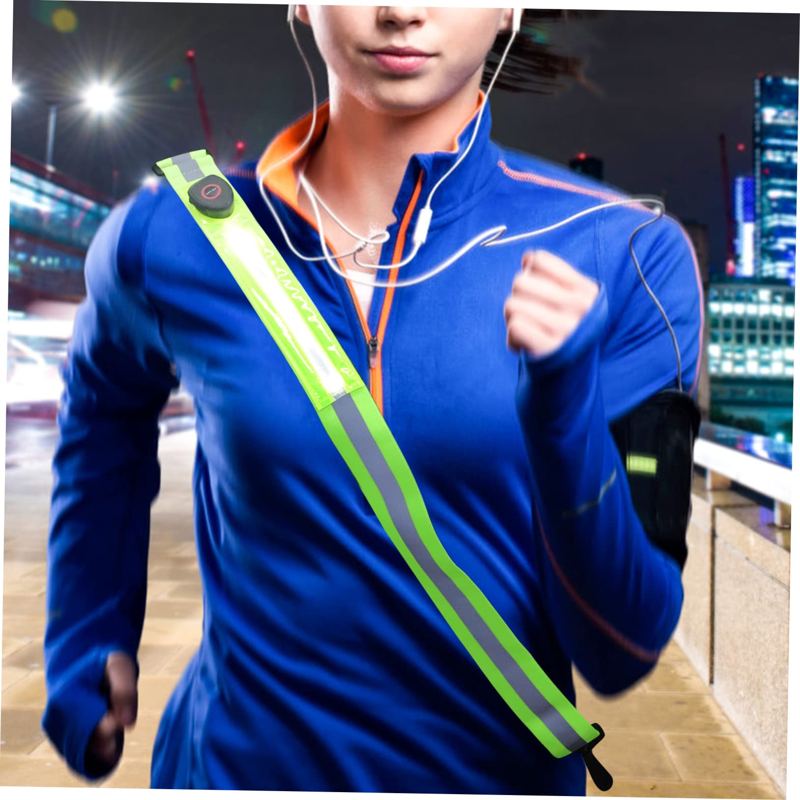 INOOMP 2pezzi Riflettente Regolabile per Ricaricabile Accessorio per attività Outdoor visibilità per Sportivi e Camminatori