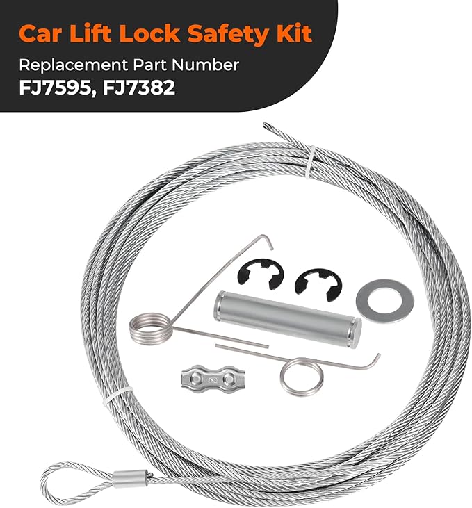 Kit de Seguridad para Elevador de Coche con Cables y Resortes miniatura 2