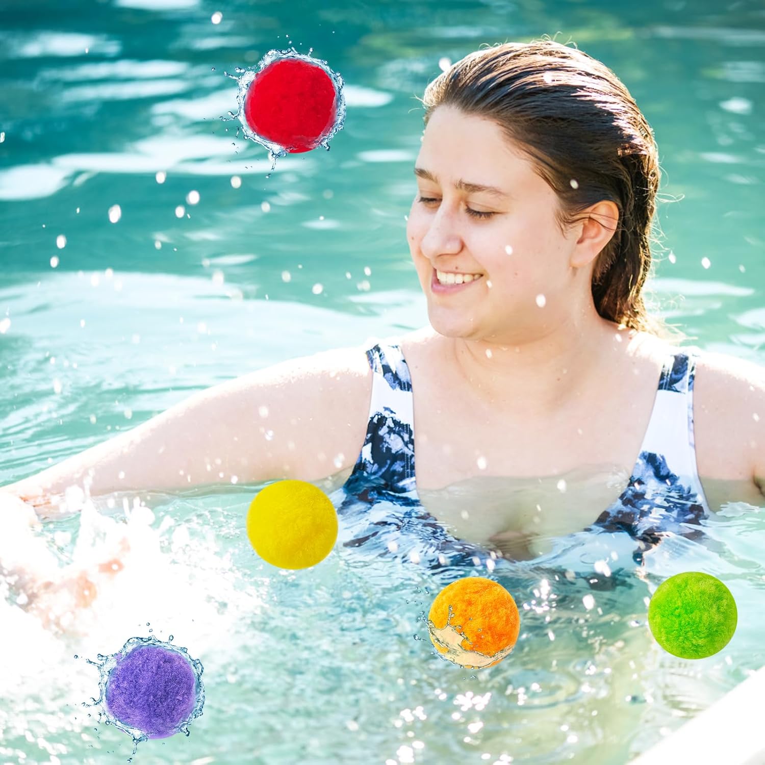 120 Pcs Reusable Water Balls,Soft Soaker Splash Balloons for Outdoor Water Games,Pool and Beach Activities,Reusable Water Toys for Summer Fun and Party Favors