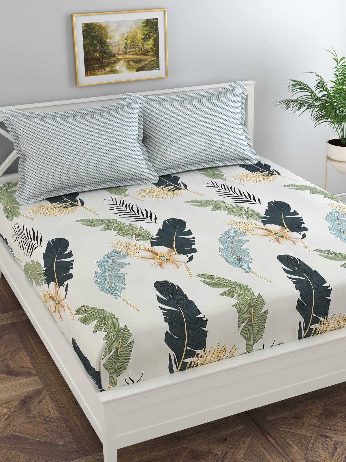 Florida Pink Floral Microfiber Bedsheet – Soft & Stylish -9