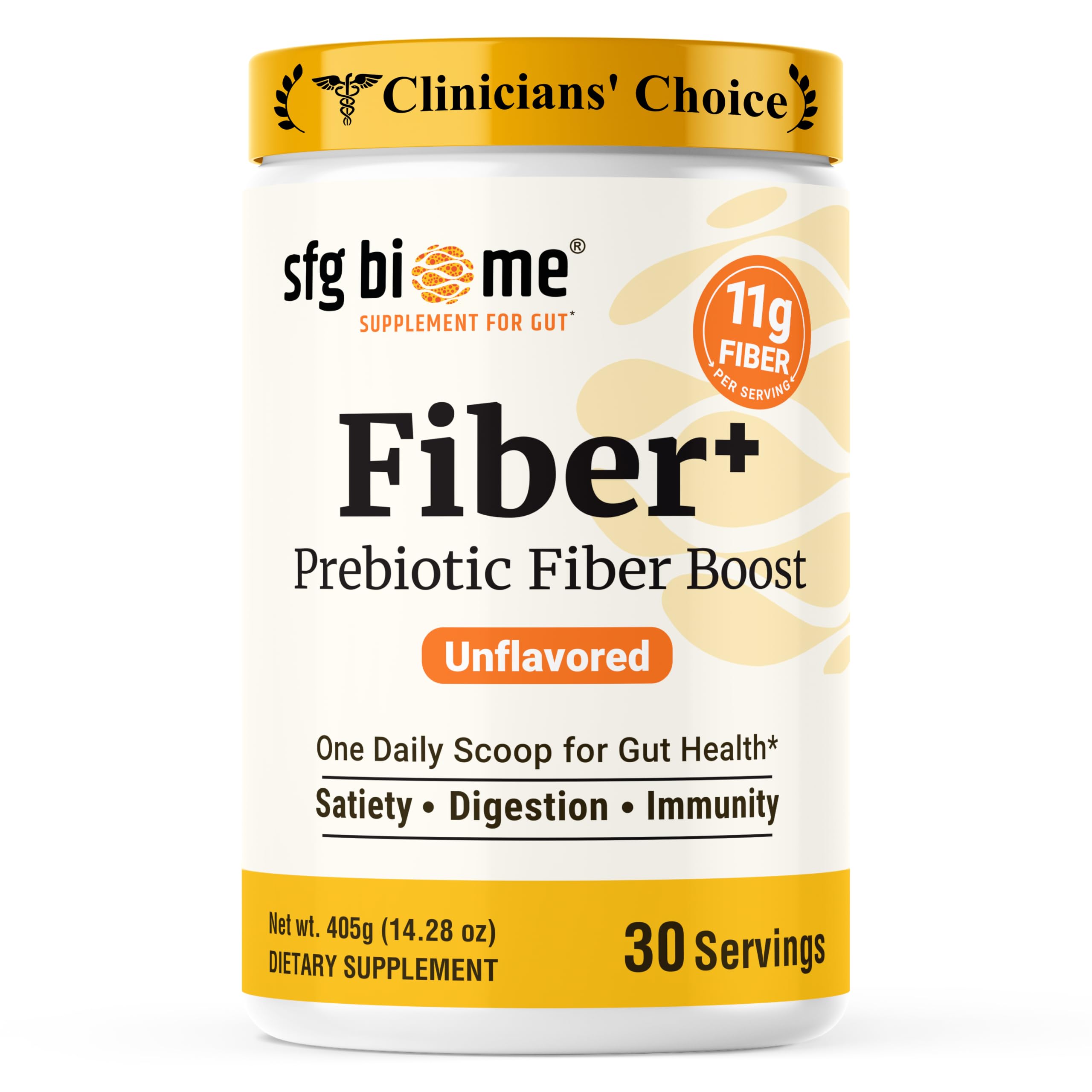 Sandhu's SFG Biome Prebiotic Fiber Gut Superblend Supplement for Women & Men | Soluble & Plant Based | Supports Digestive, Gut & Immune Health | 14.28 Oz (Pack of 1) Gut Superblend Powder