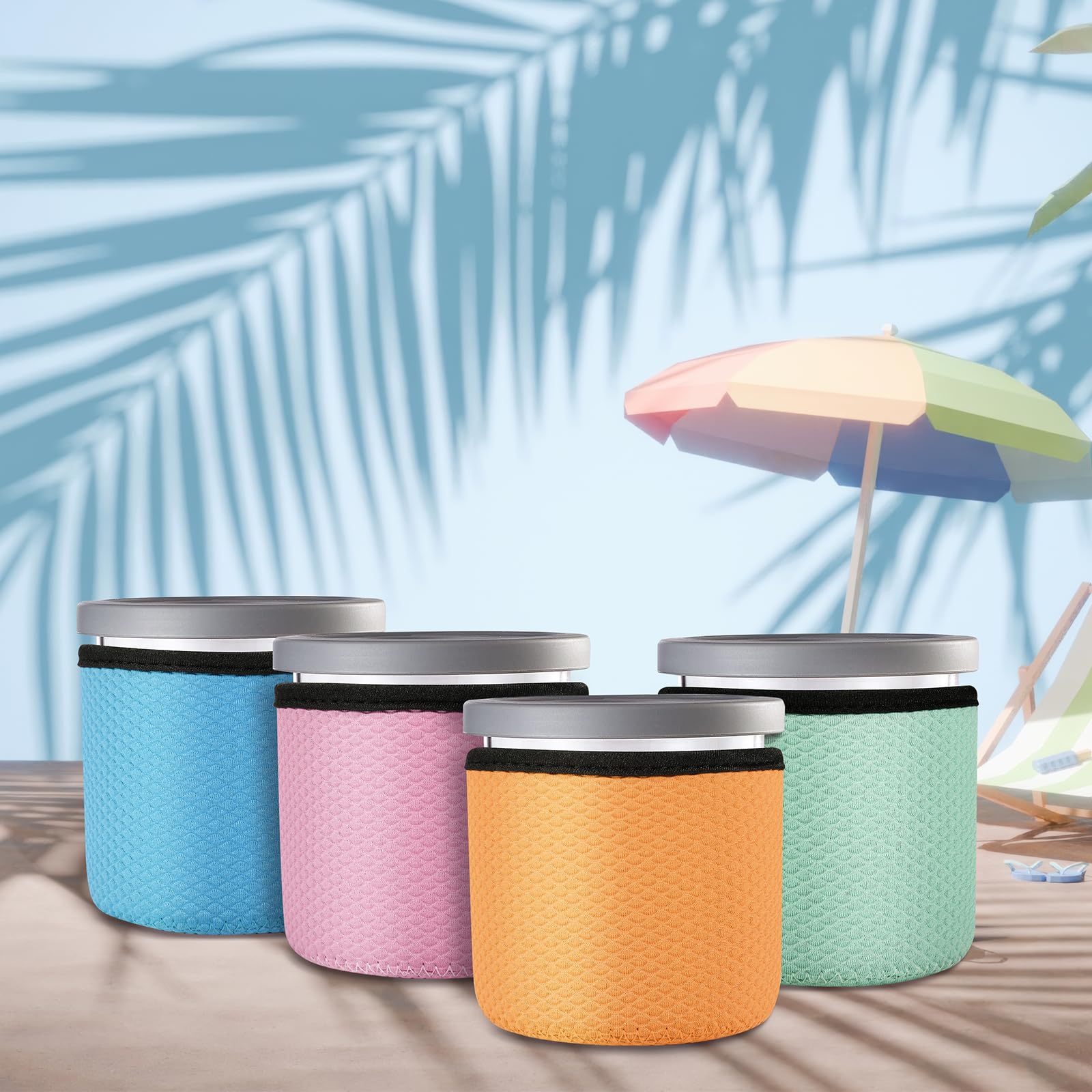 Amazon.com: 16oz Insulated Sleeves for Ninja Creami Pints, Ice
