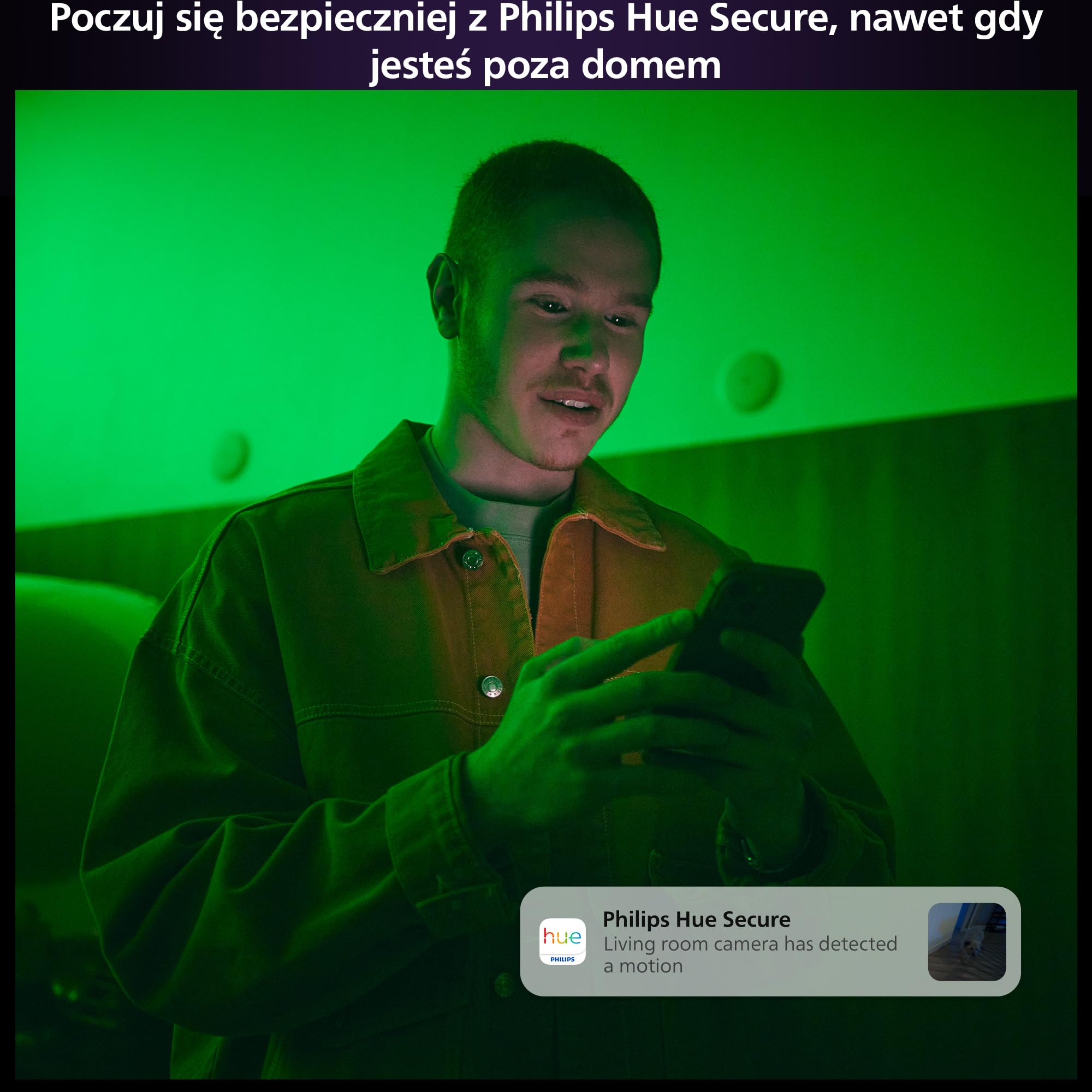 Philips Hue Raven Kamera przewodowa z podstawką na biurko biała