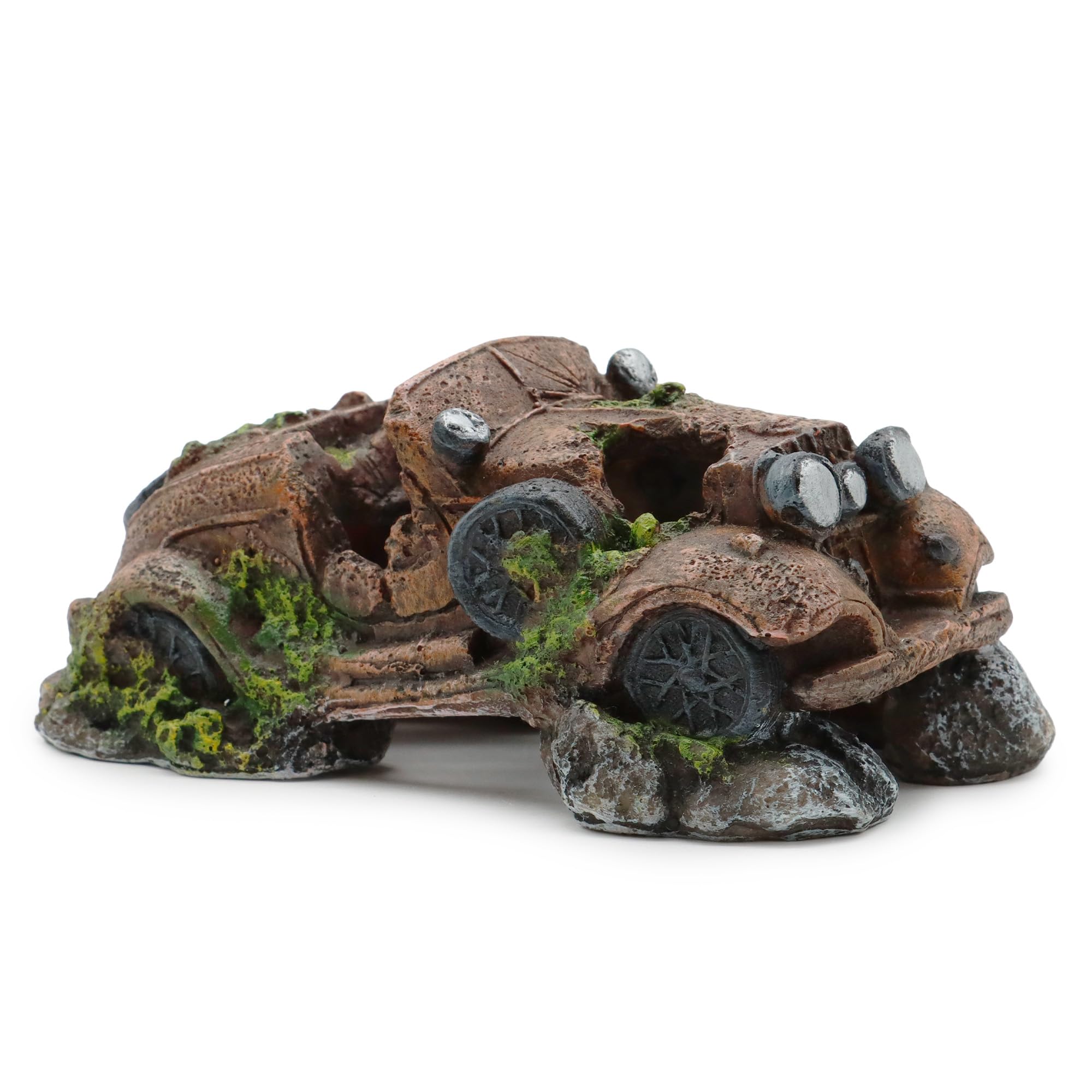 Amtra Deko Automobile Vintage Aquarium Decorations Freshwater and Marine Resin for Aquarium and Fish Tanks, Non-Toxic, 10.5 x 17.5 x 7.5 cm