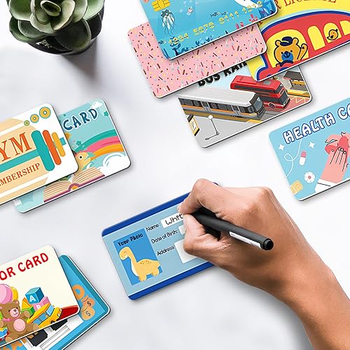 Miniatura 6 de 10 tarjetas de crédito falsas para niños, tarjetas de crédito, tarjetas de crédito realistas para juegos de débito para niñas y niños