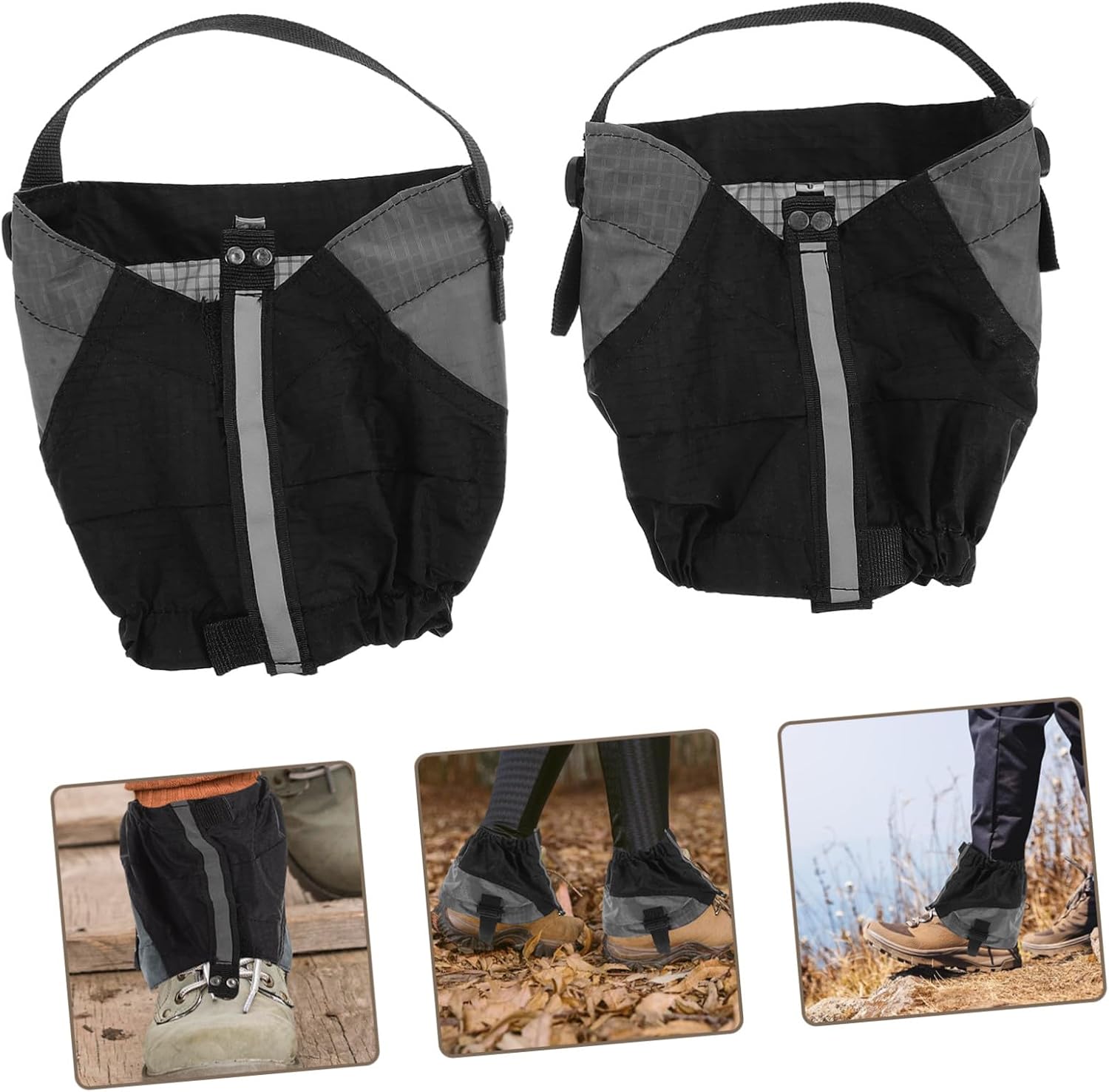 Outdoor Running Leg Gaiters for Men and Women Lightweight Sandproof Shoe Covers with Weather-Resistant Material Fit for Hiking Trekking Trail Running and Walking Boots