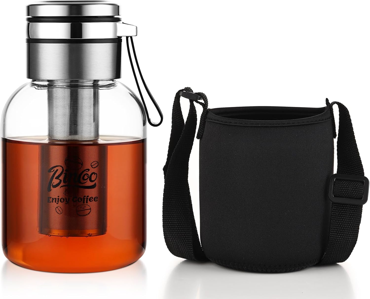 Glass Cold Brew Coffee Maker with Extended Filter (18/8 Stainless Steel) – Premium, Durable, Easy-to-Clean Cold Brew Brewer for Smooth Coffee & Tea (27oz / 800ml) Glass Cold Brew Coffee Maker with Extended Filter (18/8 Stainless Steel) – Premium, Durable, Easy-to-Clean Cold Brew Brewer for Smooth Coffee & Tea (27oz / 800ml)