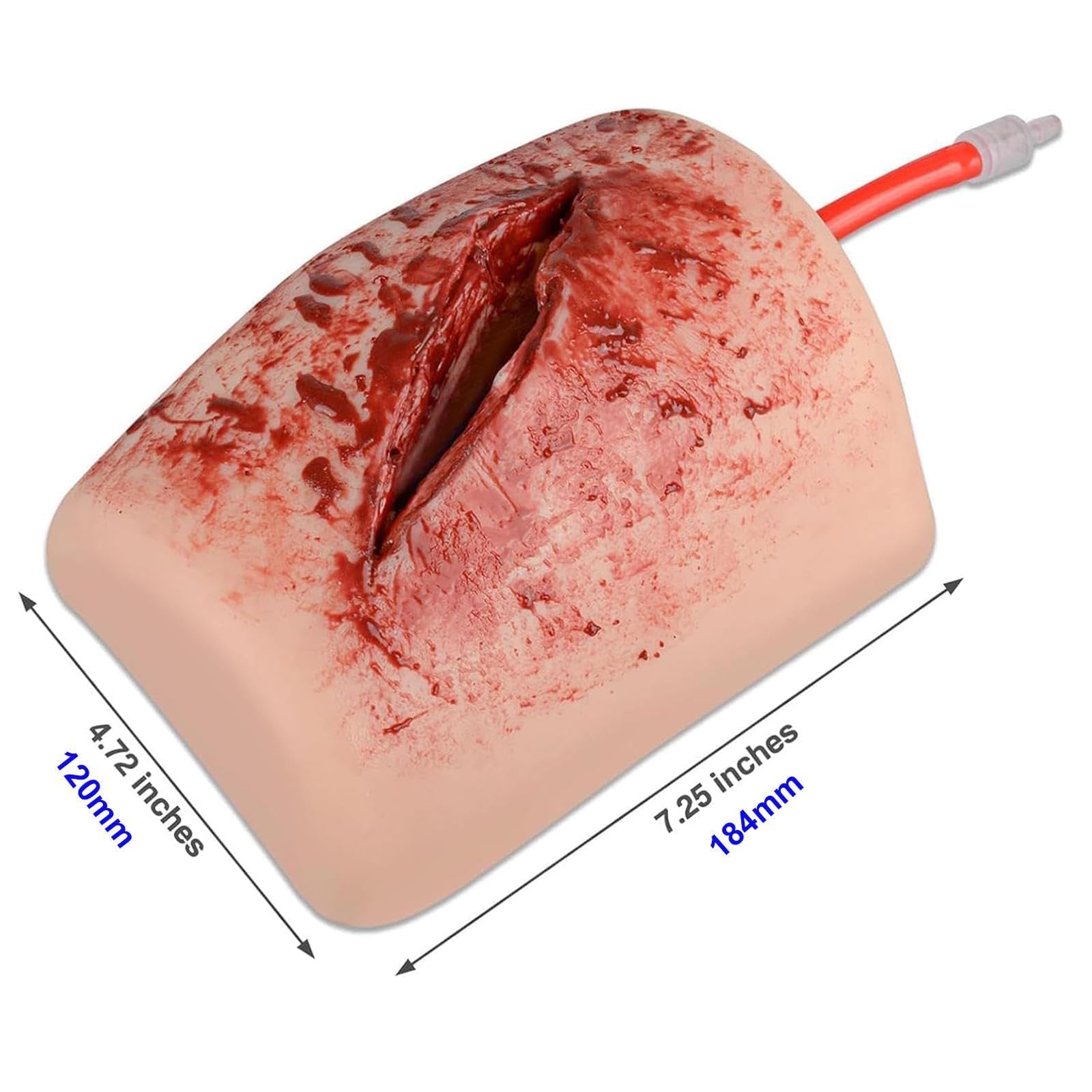 Wundpack-Trainer-Kit für Blutungskontrolle und Nähübungen, wiederverwendbares Lehrmodell, Silikonmaterial für medizinische Unterricht und Erste-Hilfe-Praxis