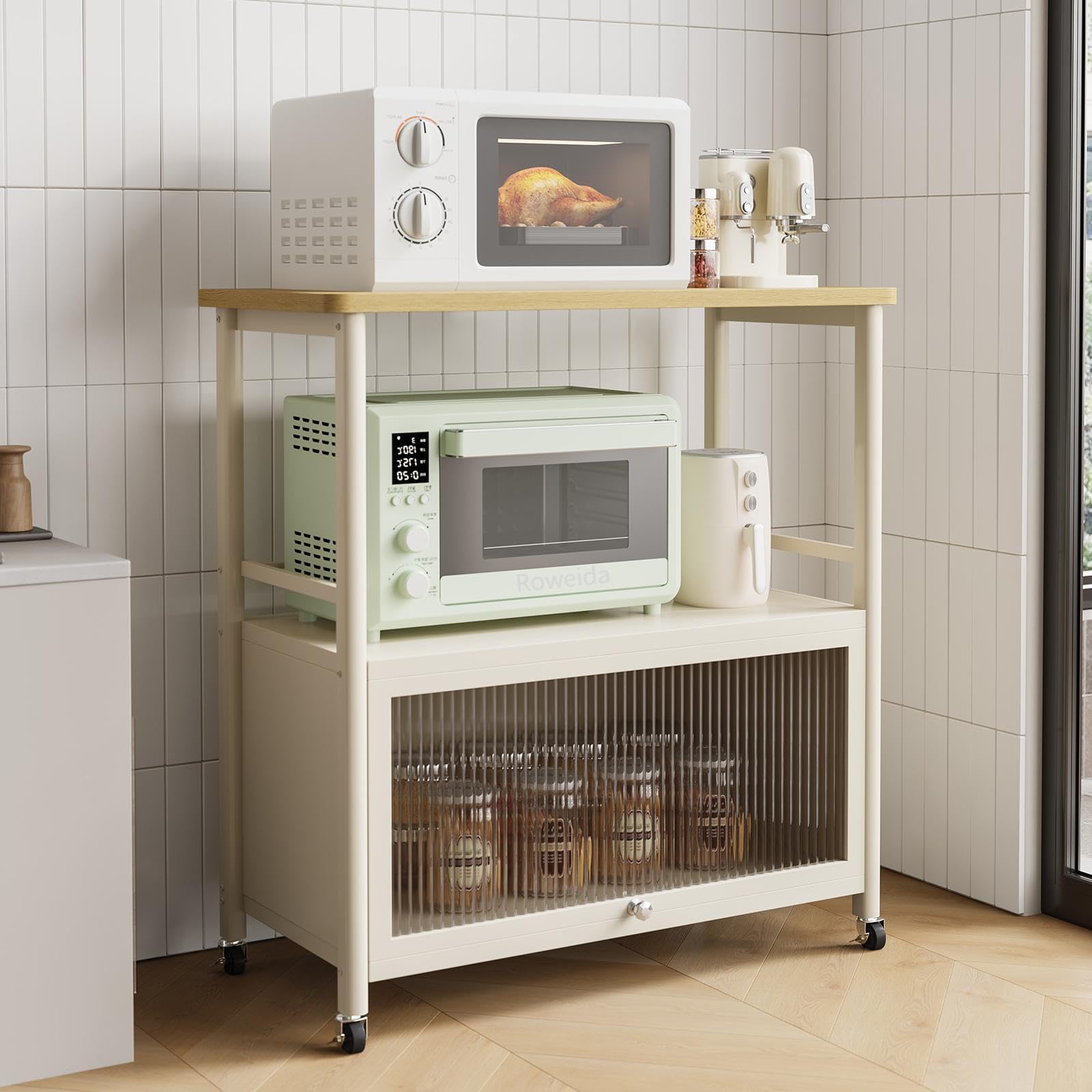 ステンレスは引き出し付きキャビネット　食器棚　作業台　890×450×1050 法人様限定】ステンレスキャビネット作業台 引出付 キャスター付