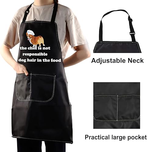 Miniatura 4 de Delantal de cocina Corgi Corgi Delantal de cocina Corgi Regalos para amantes del chef no es responsable del pelo de perro Corgi Mamá Papá