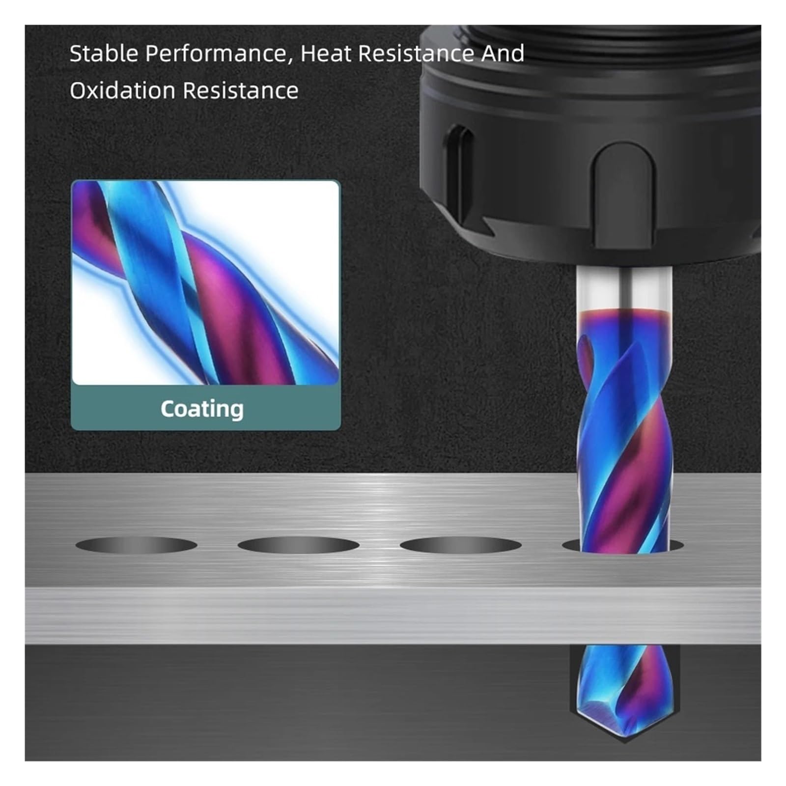 Punte elicoidali in carburo di tungsteno da 65°, punte for metallo duro, utensili for officina meccanica, macchina for foratura CNC da 1,0 a 20,0 mm(12.6mm)