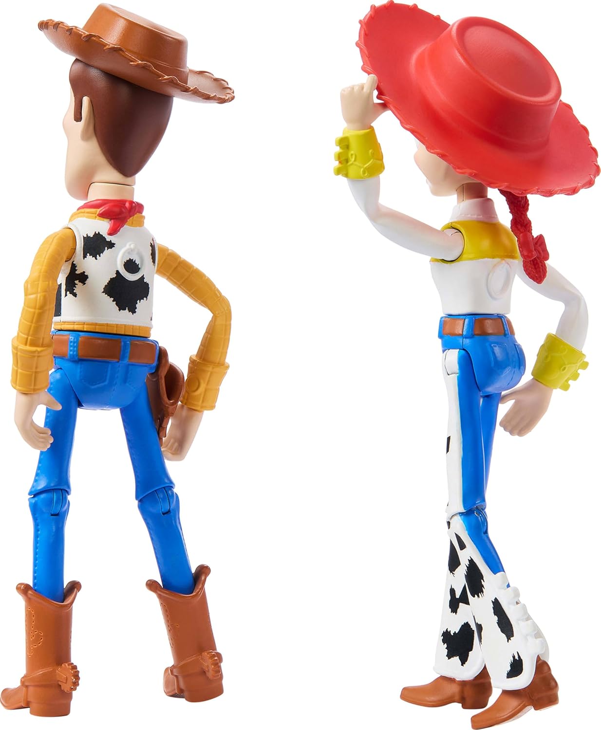 Posable Woody & Jessie Action Figure Set, 7-Inch Scale, Authentic Pixar Characters
