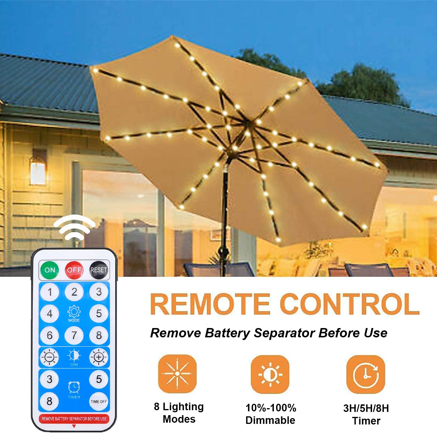 2 Lampade LED Da Campeggio Ultra Luminose – 48 Luci A Batteria Per Ombrellone, Tenda E Pesca