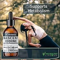 Vista 3 de Suplemento de yodo naciente 2800mcg Yoduro de potasio Gotas de yodo 100% vegano Color transparente Grande 2 oz