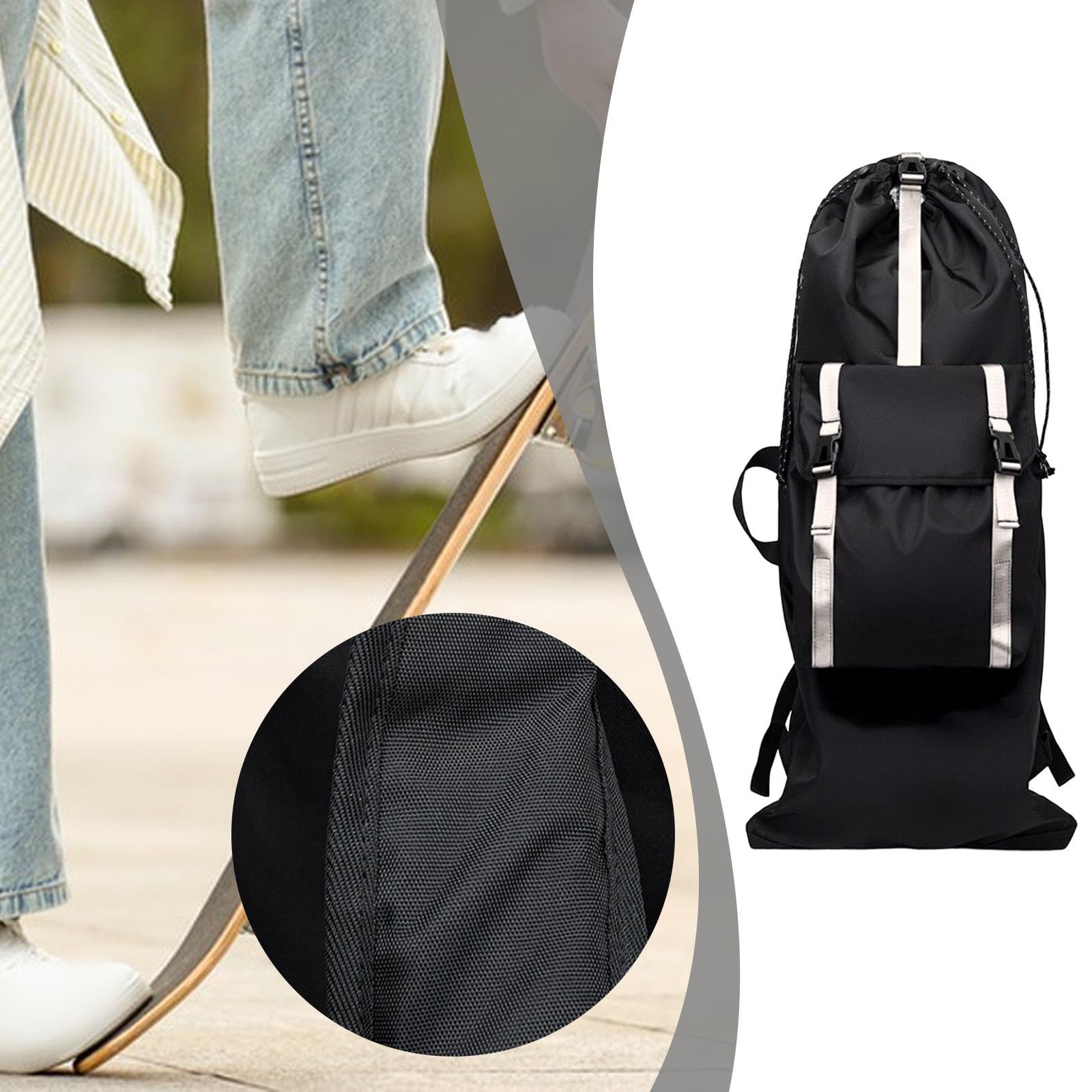 MERIGLARE Sac à Dos pour Skateboard, Sac de, Sac pour Skateboard, Sac de Transport pour Longboard