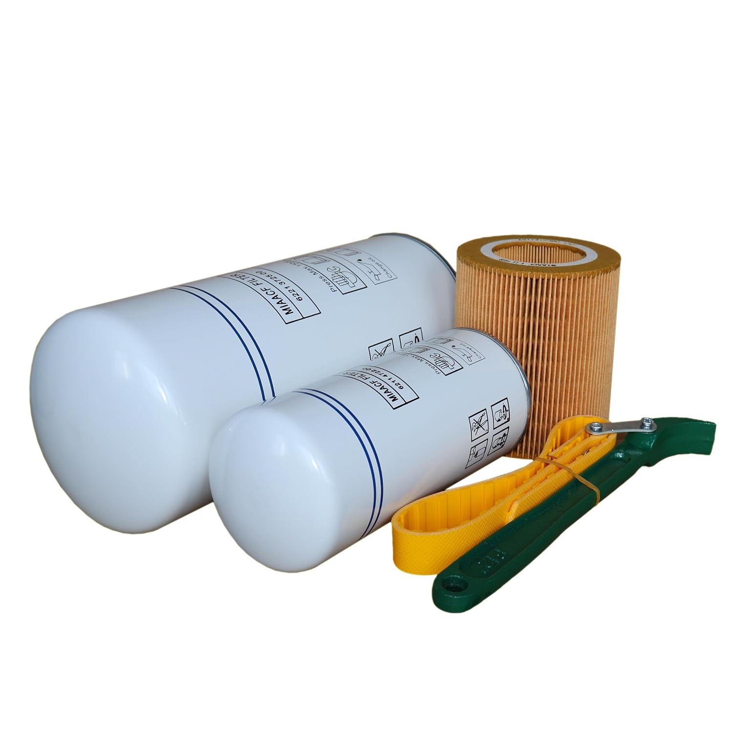Filter Kit 6221372500/6221372550 Air/Oil Separator,6211472300 Air Filter, 6211472200 Oil Filter Compatible with Screw Air Compressor Compression Equipment Accessories