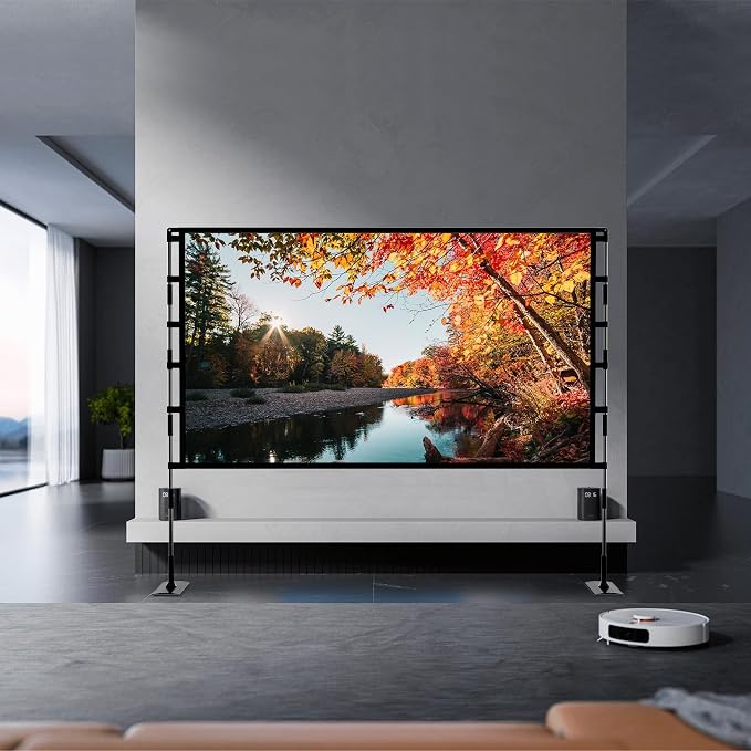 Pantalla de Proyector TOWOND 120 pulgadas con Soporte miniatura 9
