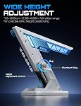 UpHere Carte graphique Brace,Addressable RGB Porte-cartes vidéo GPU Support en hauteur réglable, Blanc GB10TC