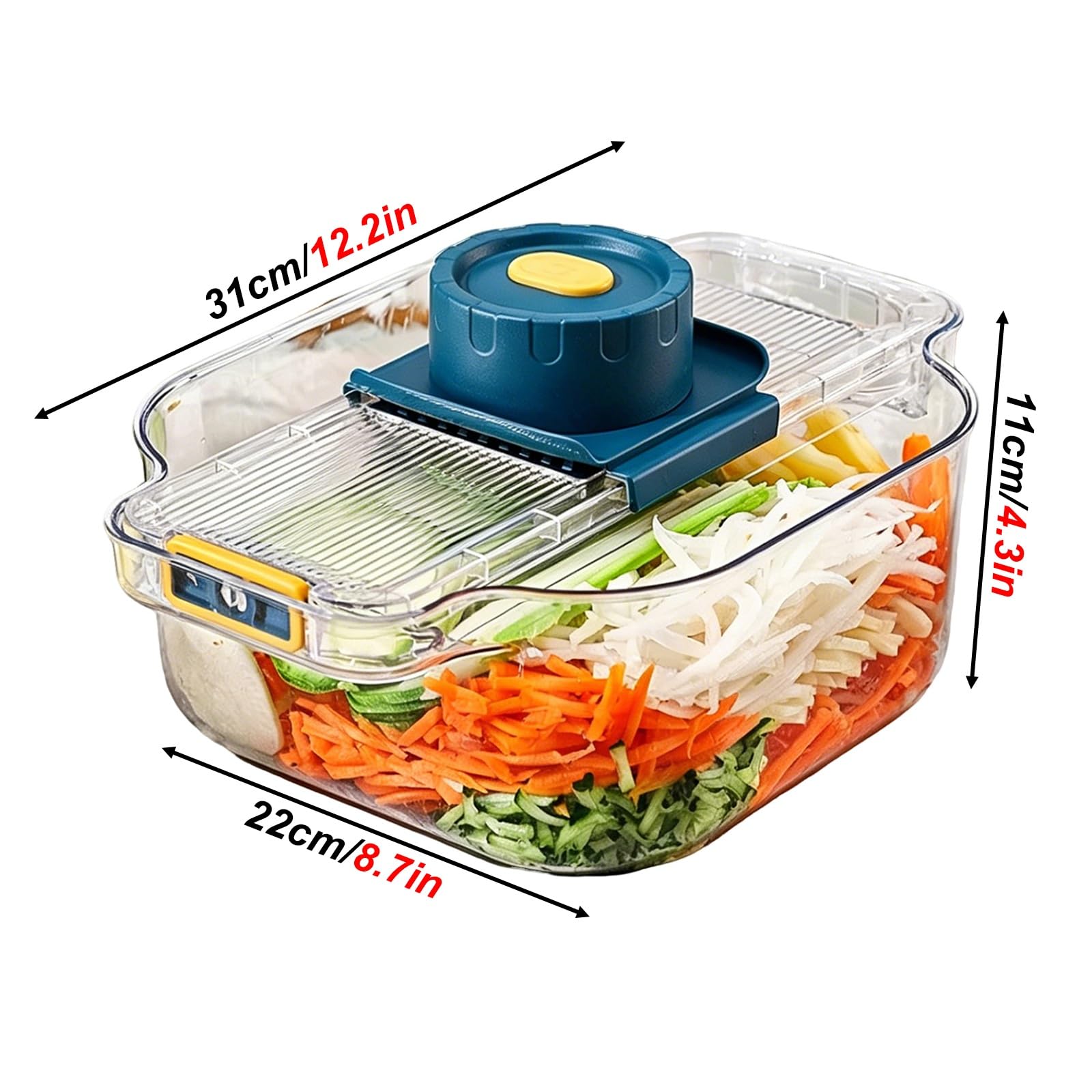 Coupe Legumes Multifonction et Spiraliseur, Découpe en Cube, Design Vertical, pour Cuisiner et Préparer les Repas, Facile à Nettoyer, pour une Vie Plus Saine