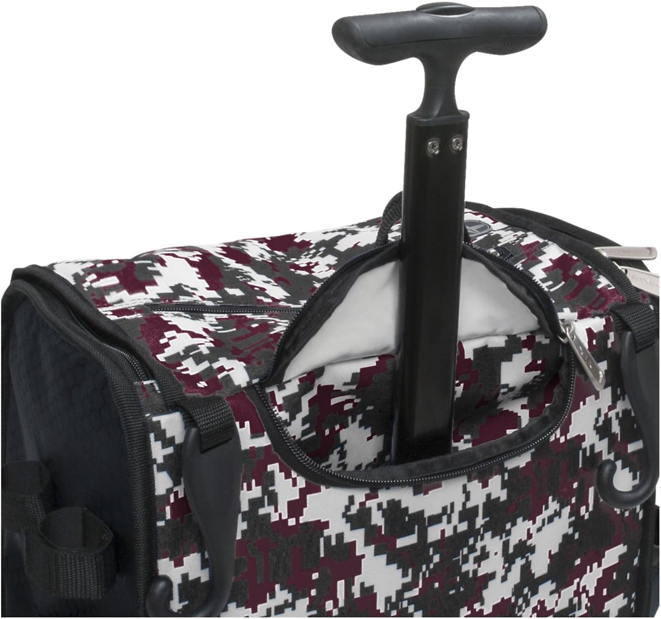 Boombah Rolling Superpack Baseball / Softball Gear Bag - 23-1/2" x 13-1/2" x 9-1/2" - Camo Series 20 Colors - Telescopic Handle and Holds 4 Bats - Wheeled Version